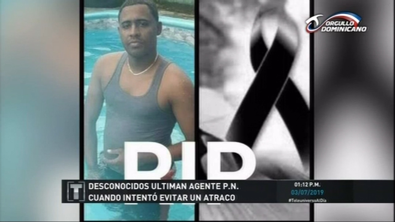 Captado En Cámaras De Seguridad El Momento En Que Fue Ultimado El Agente De La PN En Villa Mella