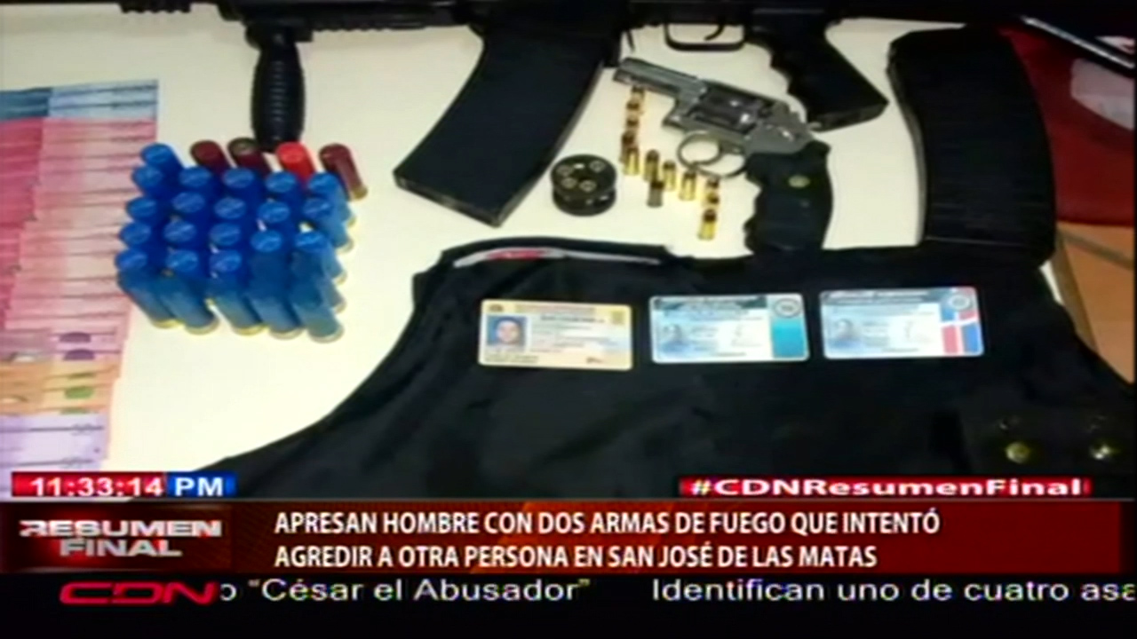 Agentes De La PN Apresaron A Un Hombre Con Dos Armas De Fuego Que Intentó Agredir A Otra Persona En SJM