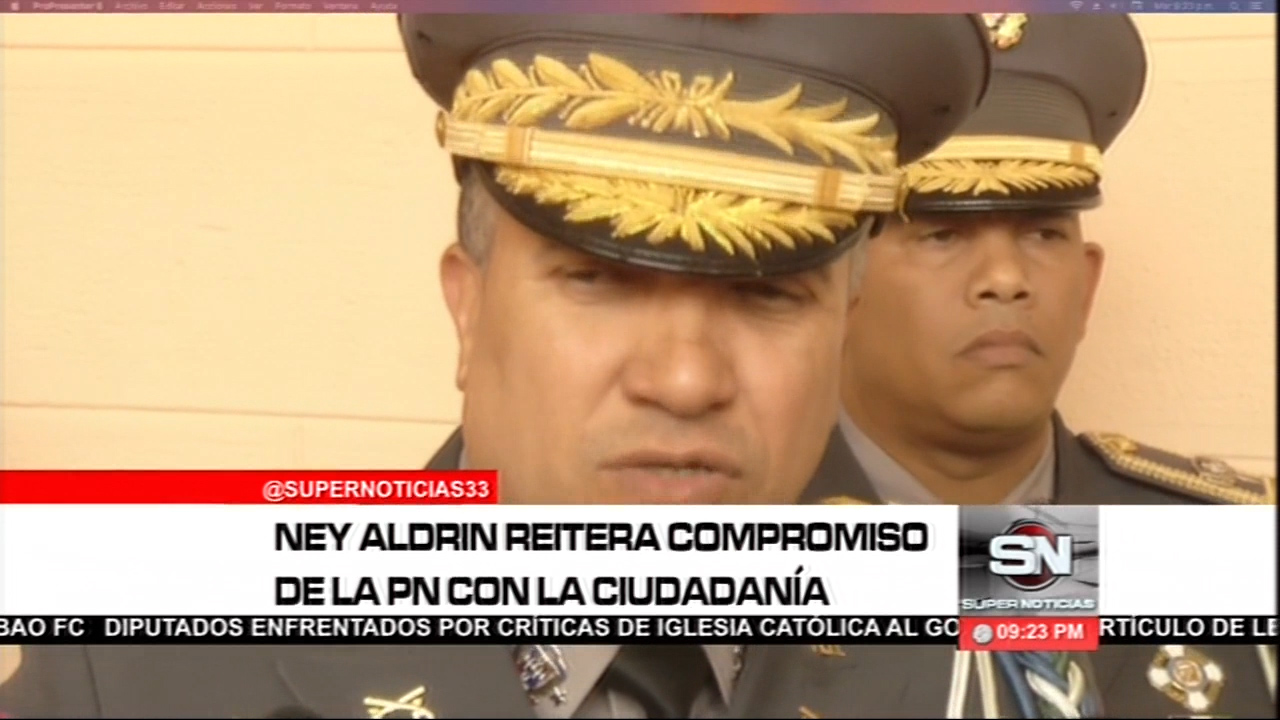 Ney Aldrin Reitera Compromiso De La PN Con La Ciudadanía