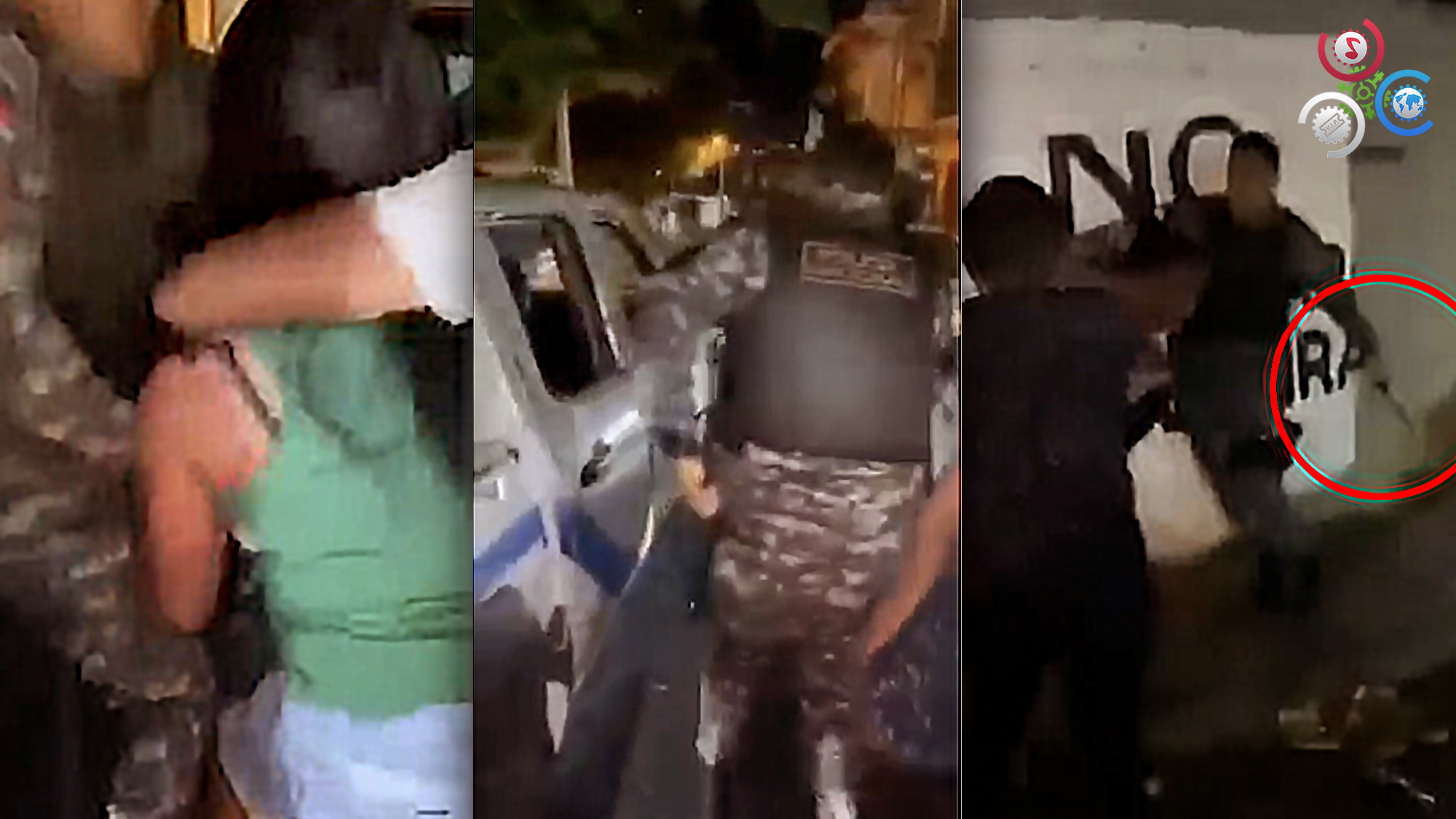 Agentes De La Policía Y Ciudadanos Terminan En Fuerte Enfrentamiento en El Sector Ensanche Bolívar