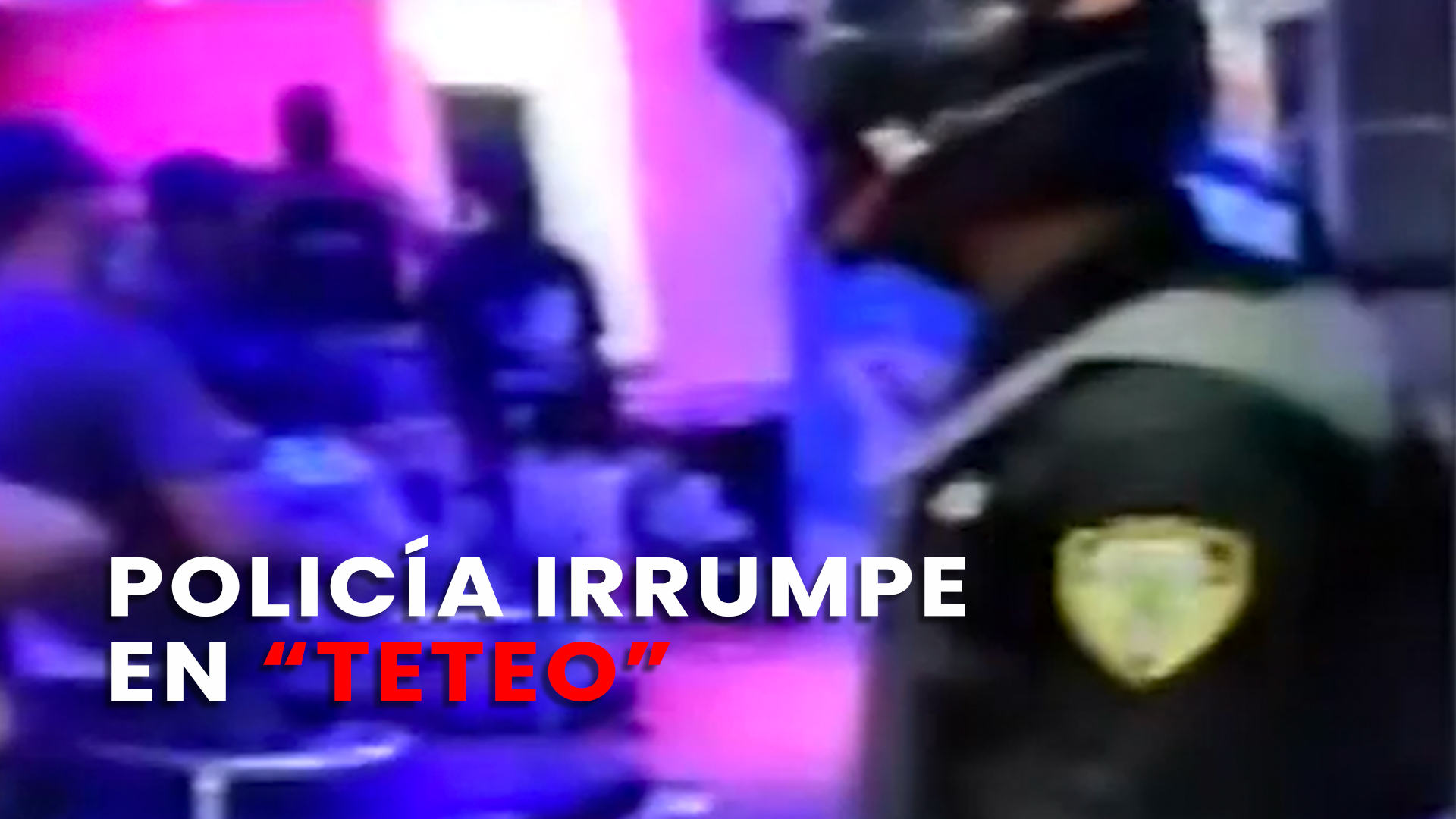 “Es Difícil Bregar Con Gente Adulta”. Momento Exacto En Que La Policía Irrumpe En Teteo.