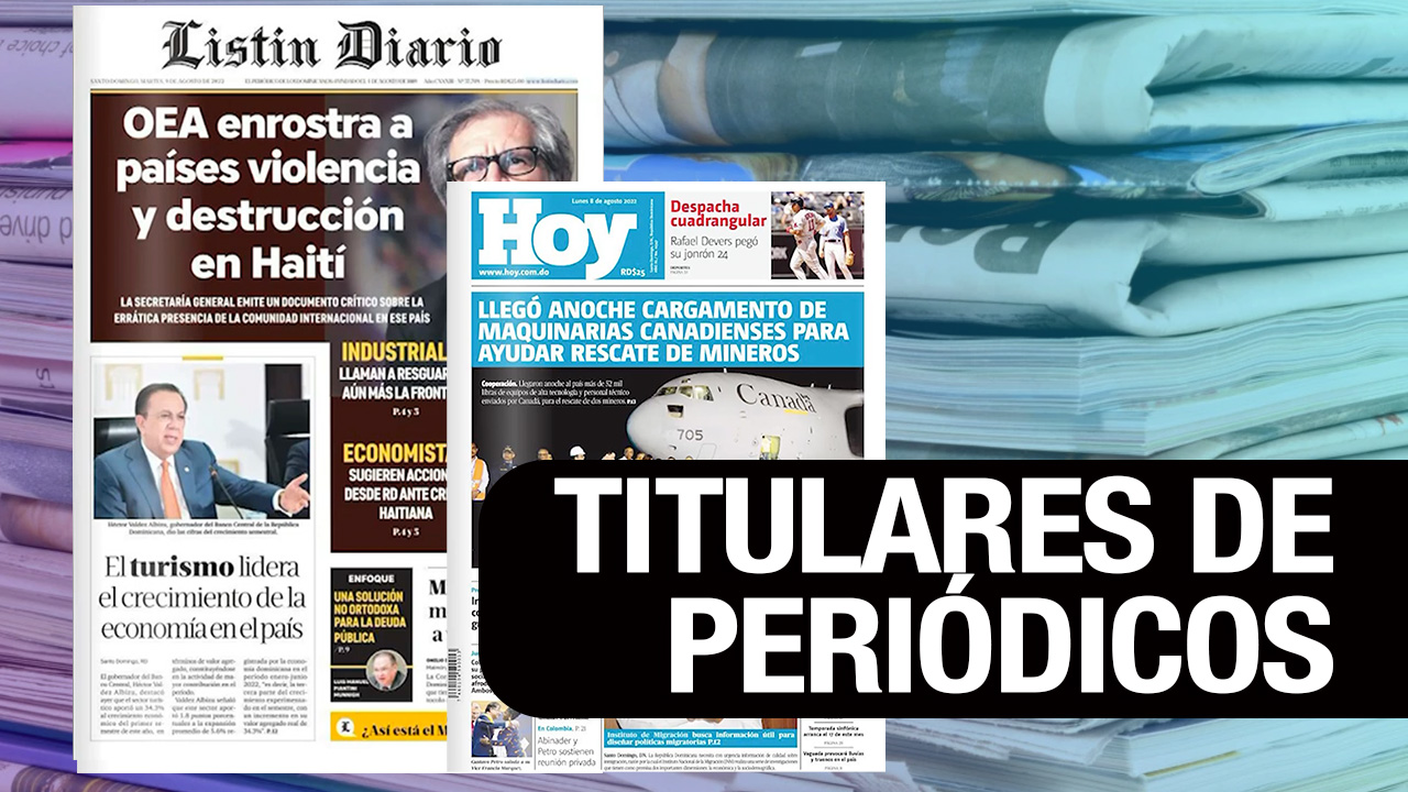 Principales Portadas De Los Periódicos | 29-08-2022