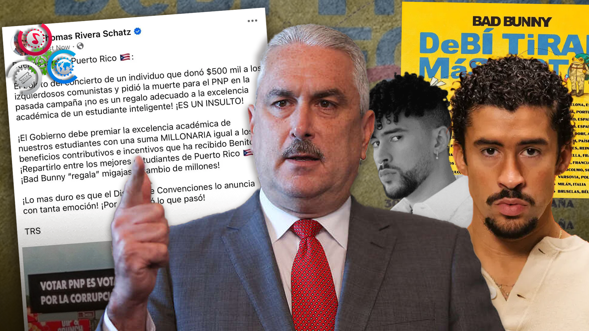 Presidente Del Senado Critica Sorteo De Boletos Para Conciertos De Bad Bunny Entre Estudiantes Y Empleados Públicos