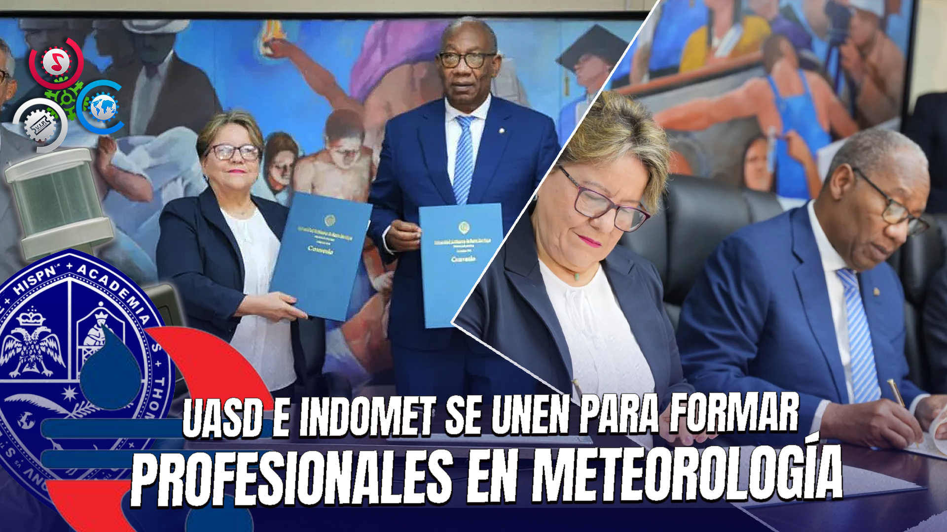 ¡Primera Carrera De Atmósfera En RD!: UASD E INDOMET Firman Acuerdo Para Formar Expertos En Clima
