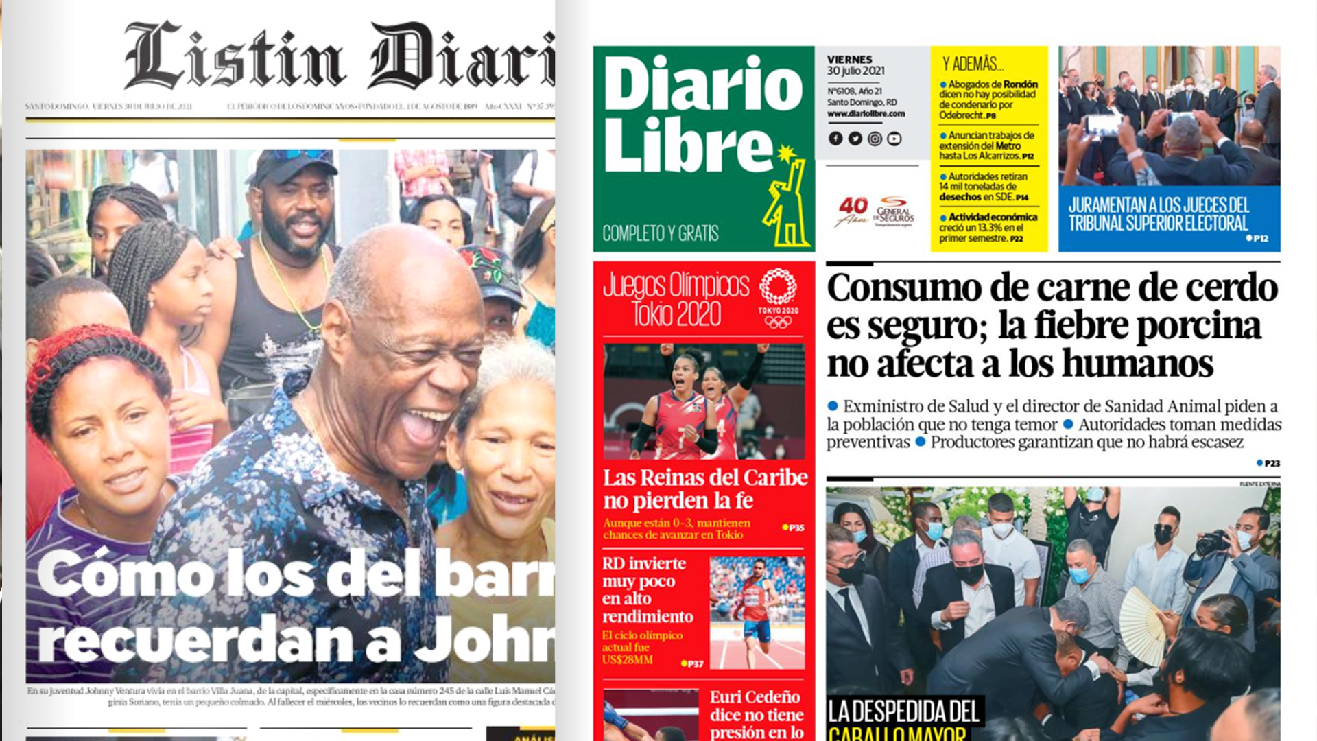 Las Principales Portadas De Los Periódicos En El Día De Hoy 30 De Julio Del 2021