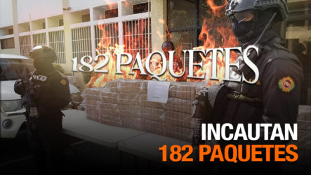 Incautados Paquetes De Presumible Cocaína, 182 EN TOTAL!