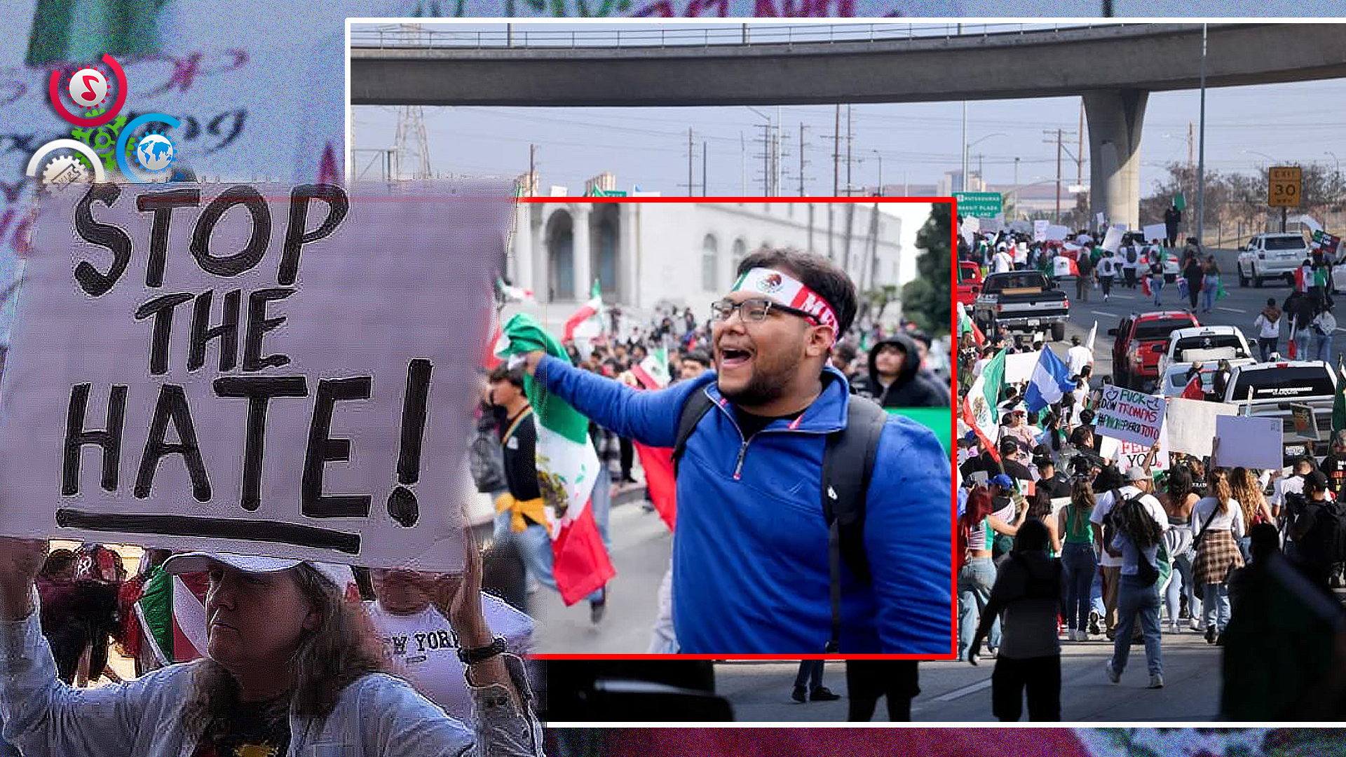 Manifestantes Protestan En Los Ángeles Contra Redadas Y Políticas Migratorias