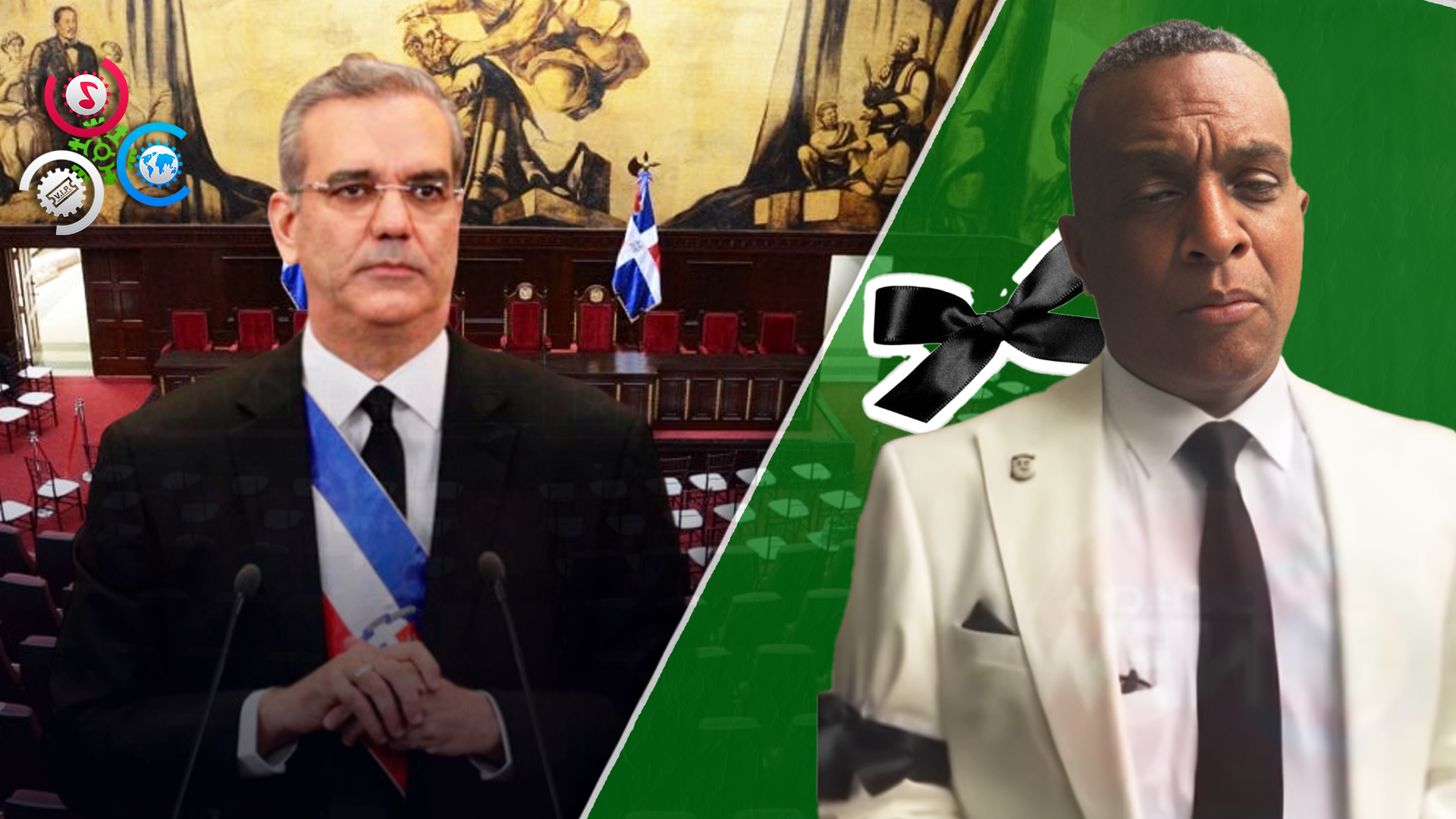 Diputados De La Fuerza Pueblo Llegan Al Teatro Nacional, Con Lazos Negros En Forma De Protesta