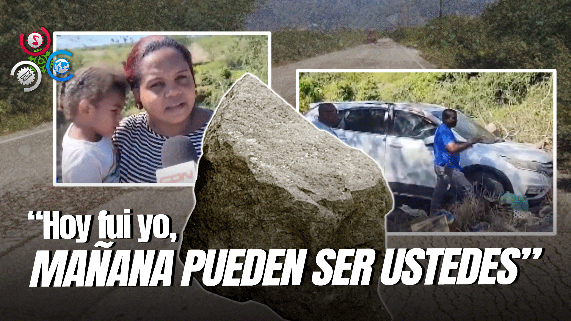 Mujer Logra Salvar Su Vida Y La De Su Hijo En Accidente Tras Esquivar Una Piedra En Carretera De Neyba