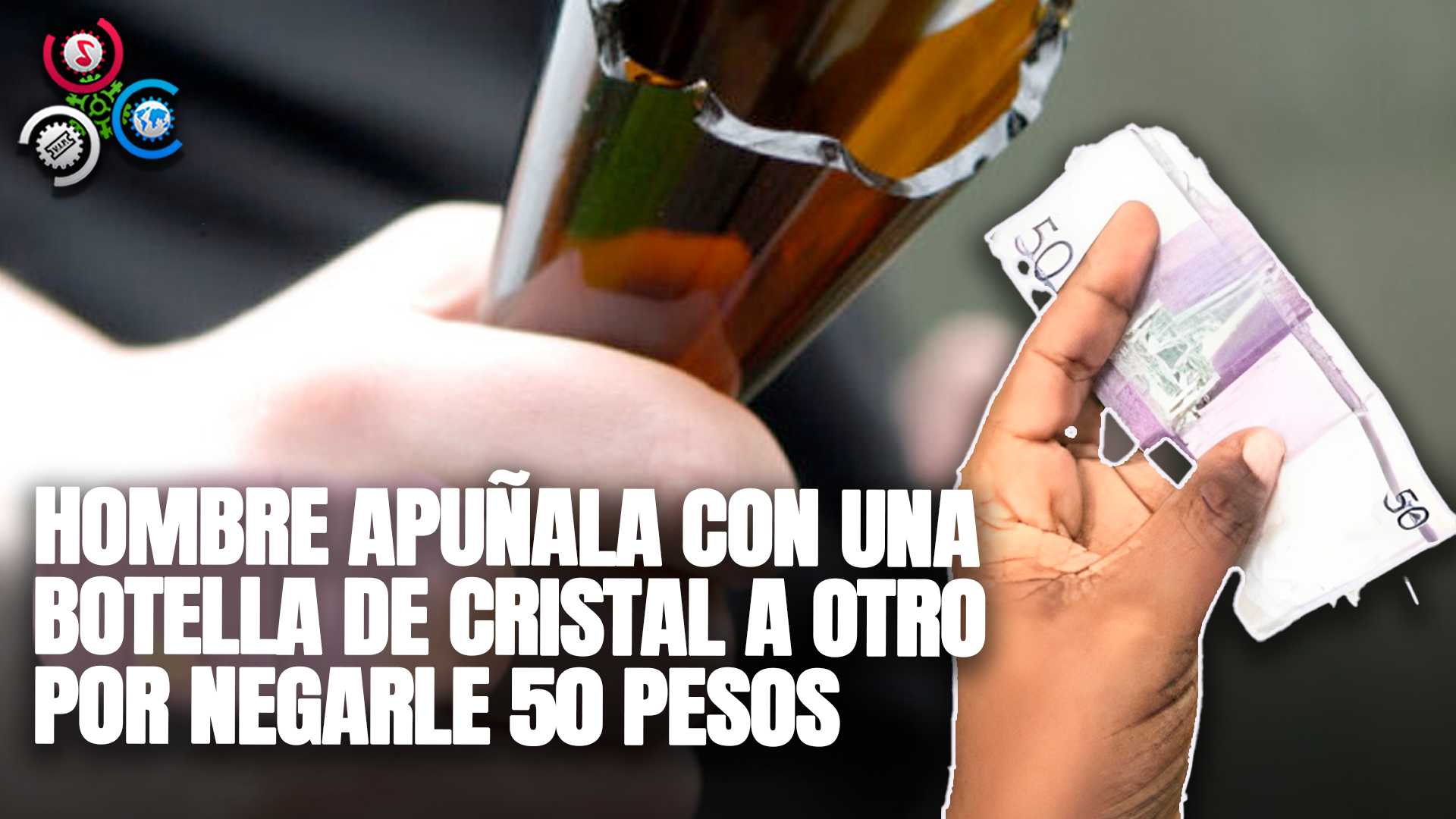 Hombre Apuñala Con Una Botella De Cristal A Otro Por Negarle 50 Pesos