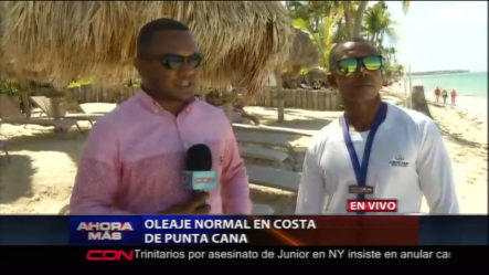 Oleaje Normal En Costas De Punta Cana Debido A La Tormenta Dorian