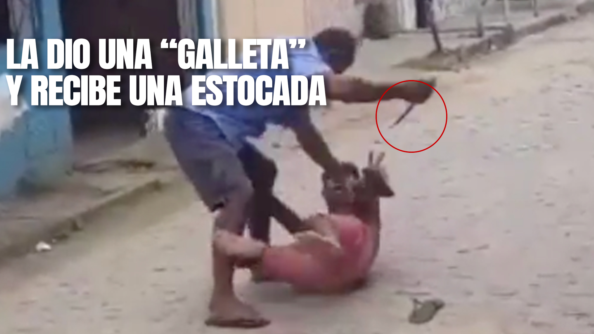 Por Esto Nunca Debes Darle A Una “galleta” A Un Hombre Con Puñal; Termina Mal