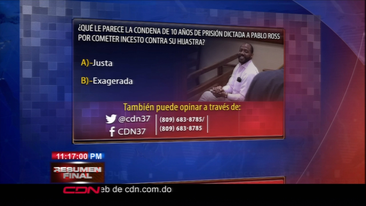 ¿ Qué Te  Parece La Condena De 10 Años De Prisión Dictada A Pablo Ross Por Cometer Incesto Contra Su Hijastra?