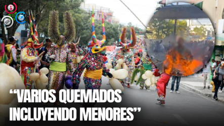 ¡¡IMÁGENES SENSIBLES!! Varias Personas Quemadas Durante Celebración Del Carnaval En Salcedo
