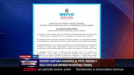 Isidoro Santana Agradece Al Presidente Medina Y Dice Tuvo Que Enfrentar Muchas Trabas