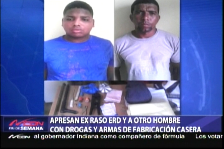 Ex Raso Del Ejercito Y Otro Hombre Son Arrestados Con Drogas Y Armas De Fabricación Casera