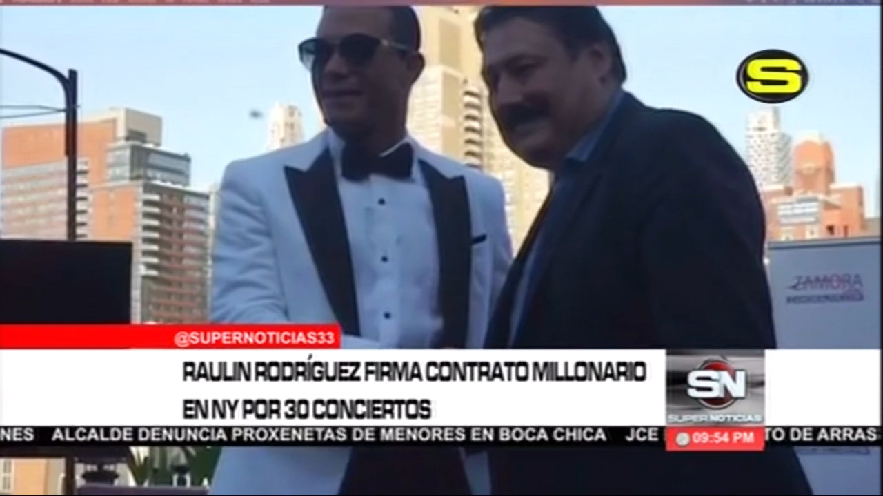 Raulin Rodríguez Firma Contrato Millonario En NY Por 30 Conciertos