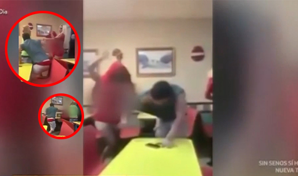 Tremendo “Rebú” A La “TROMPA” En Pizzería