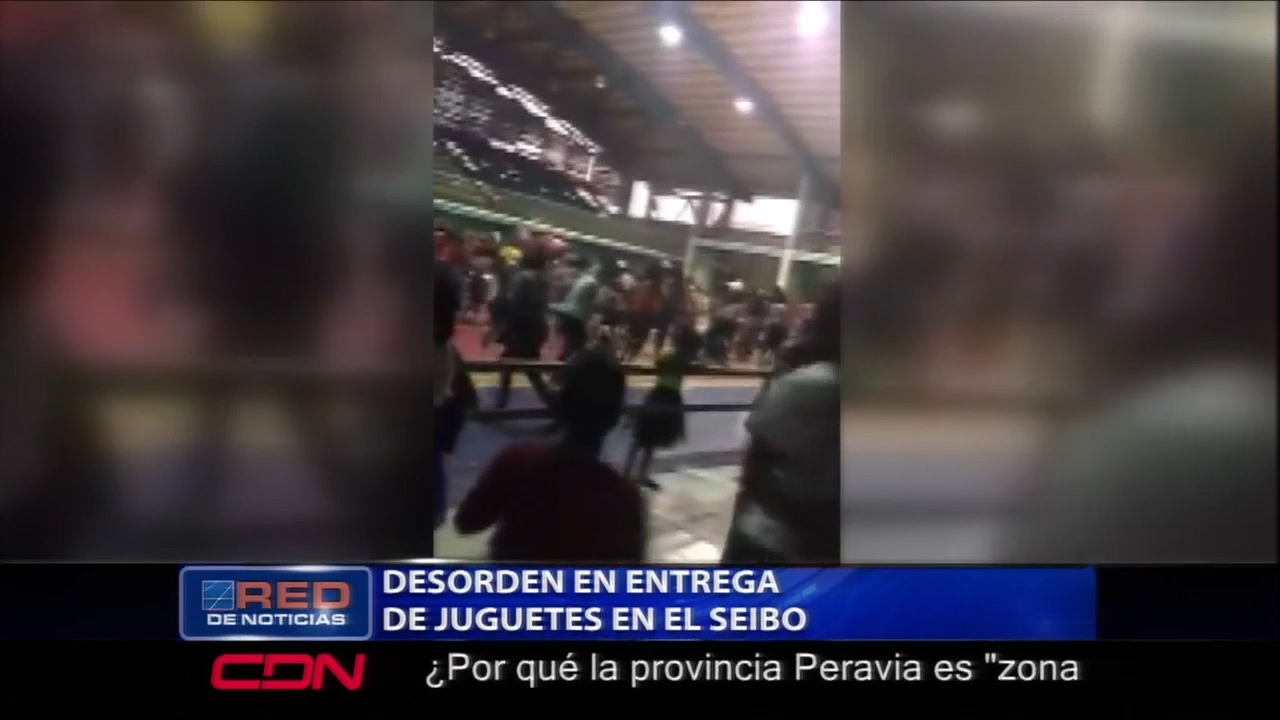 Tremendo Desorden Se Arma En La Entrega De Juguetes En El Seibo