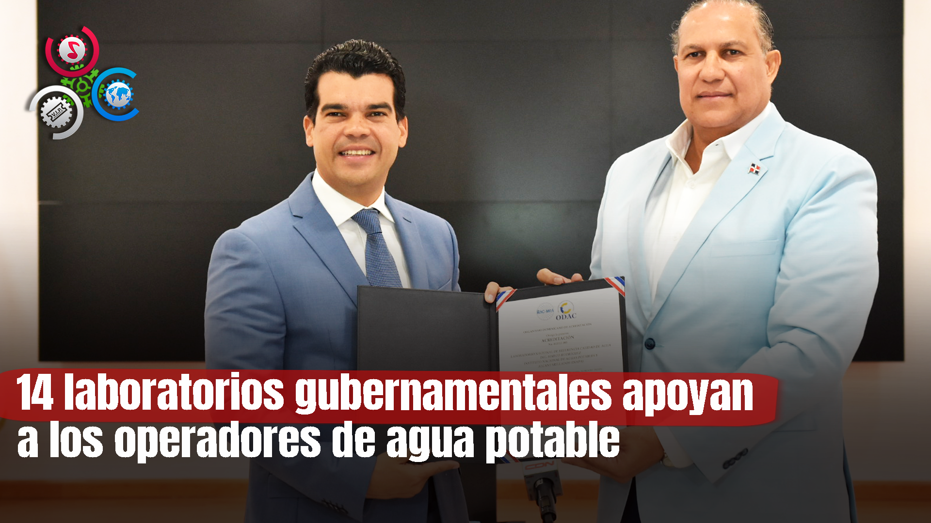 Laboratorio Nacional De Referencia Calidad De Agua Ing. Marco Rodríguez Del INAPA Recibe Acreditación Del ODAC