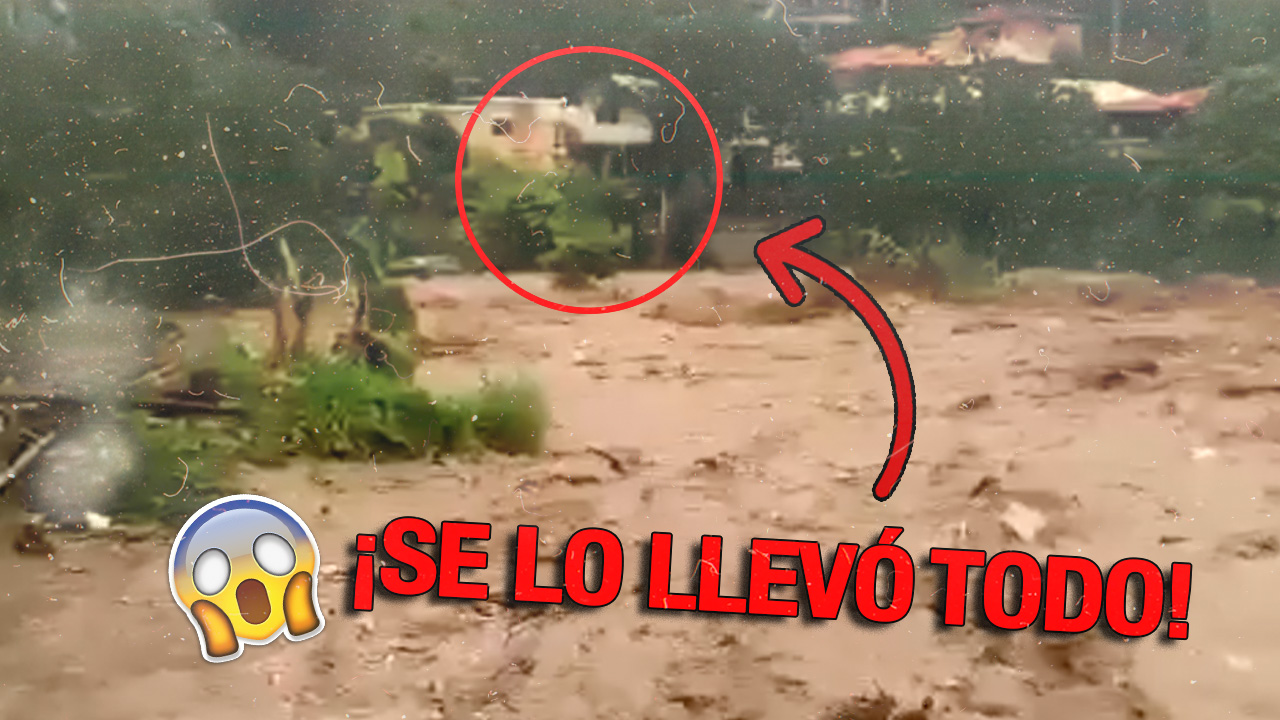 ¡EL RÍO SE LLEVÓ TODO! Impactantes Imágenes Del Desbordamiento De Un Río En Jarabacoa