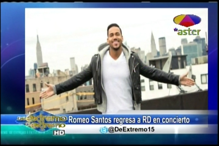 Farándula Extrema – Romeo Santos Regresa A RD En Concierto