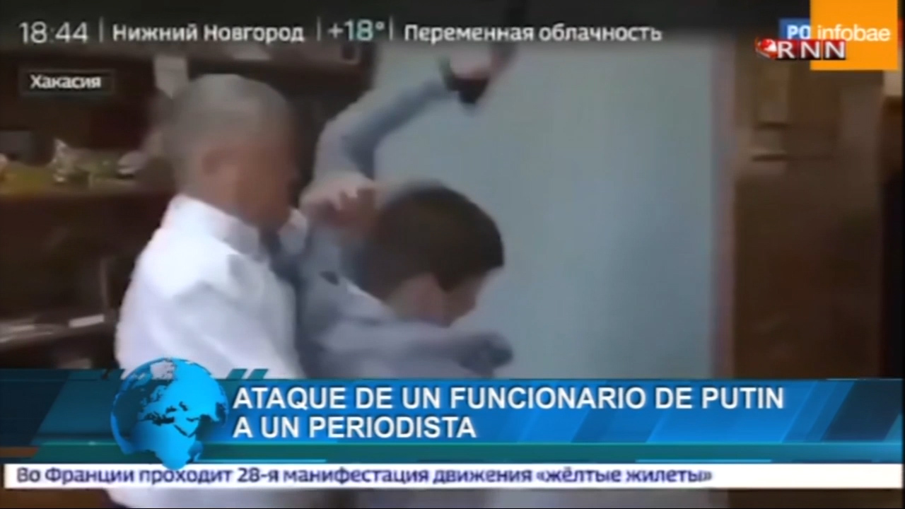 Ataque De Un Funcionario De Putin A Un Periodista