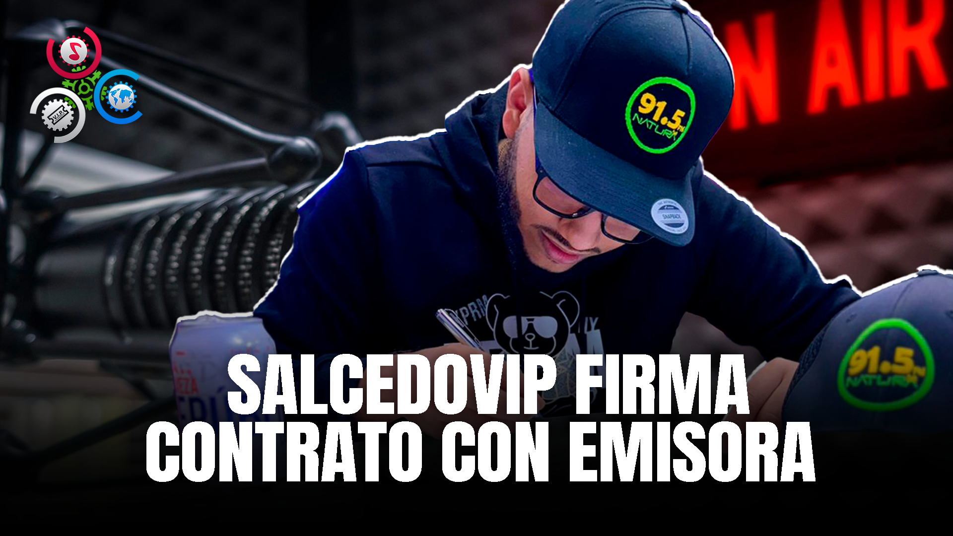 Salcedovip Firma Contrato Con Emisora 91.5 Y Trasmitirá Su Programa En Todo El Cibao