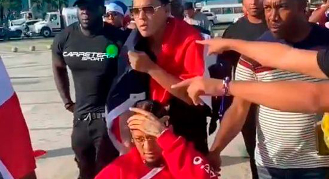 Llegada De Santiago Matias Y Rochy RD Llegan A La Protesta Por La Democracia