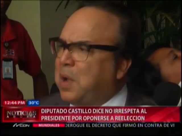 Castillo Semán Dice No Estar Irrespetando A Danilo Por Oponerse A La Reelección