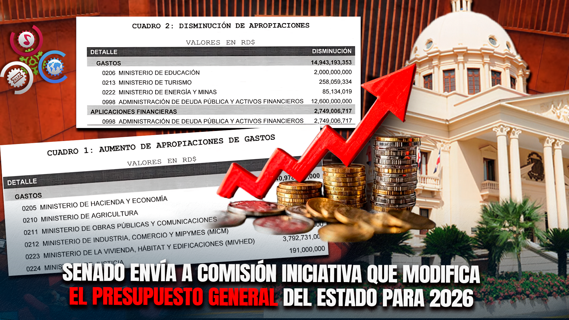 Senado Envía A Comisión Proyecto Que Modifica El Presupuesto General Del Estado Para 2026