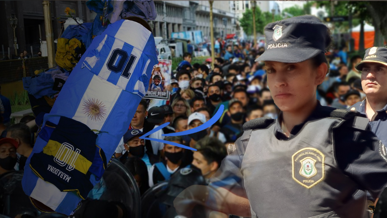 Arrestos, Protestas Y Disturbios Durante El Funeral De Diego Maradona En La Casa Rosada En Argentina