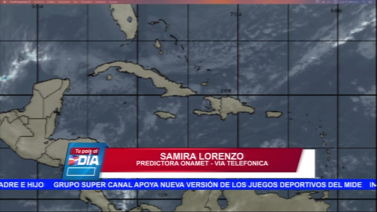 Sistema Frontal Ocasiona Lluvias Moderadas Y Dispersas En Varias Provincias