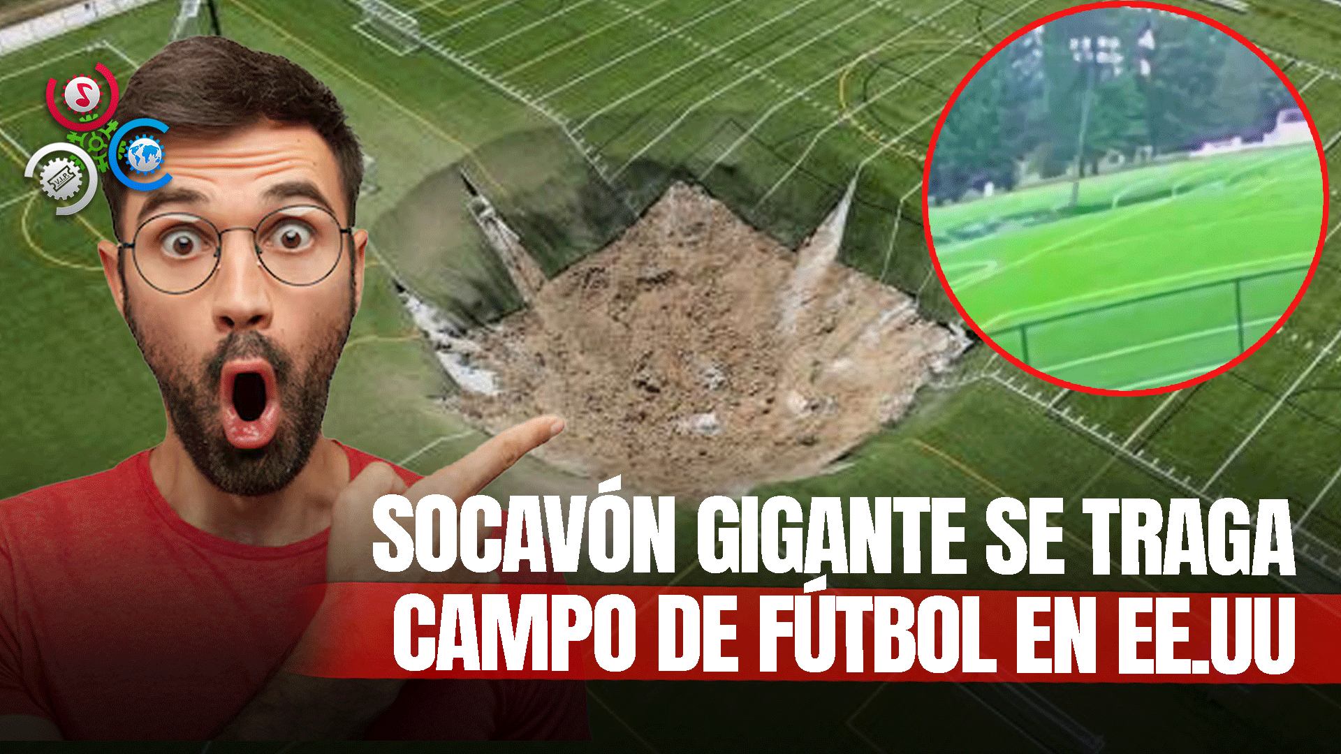 Enorme Socavón Casi Se Traga Un Campo De Fútbol En Illinois