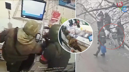 ¡Captado En Camara!, Soldados Rusos Aparentemente Saqueando Tiendas Y Bancos En Ucrania
