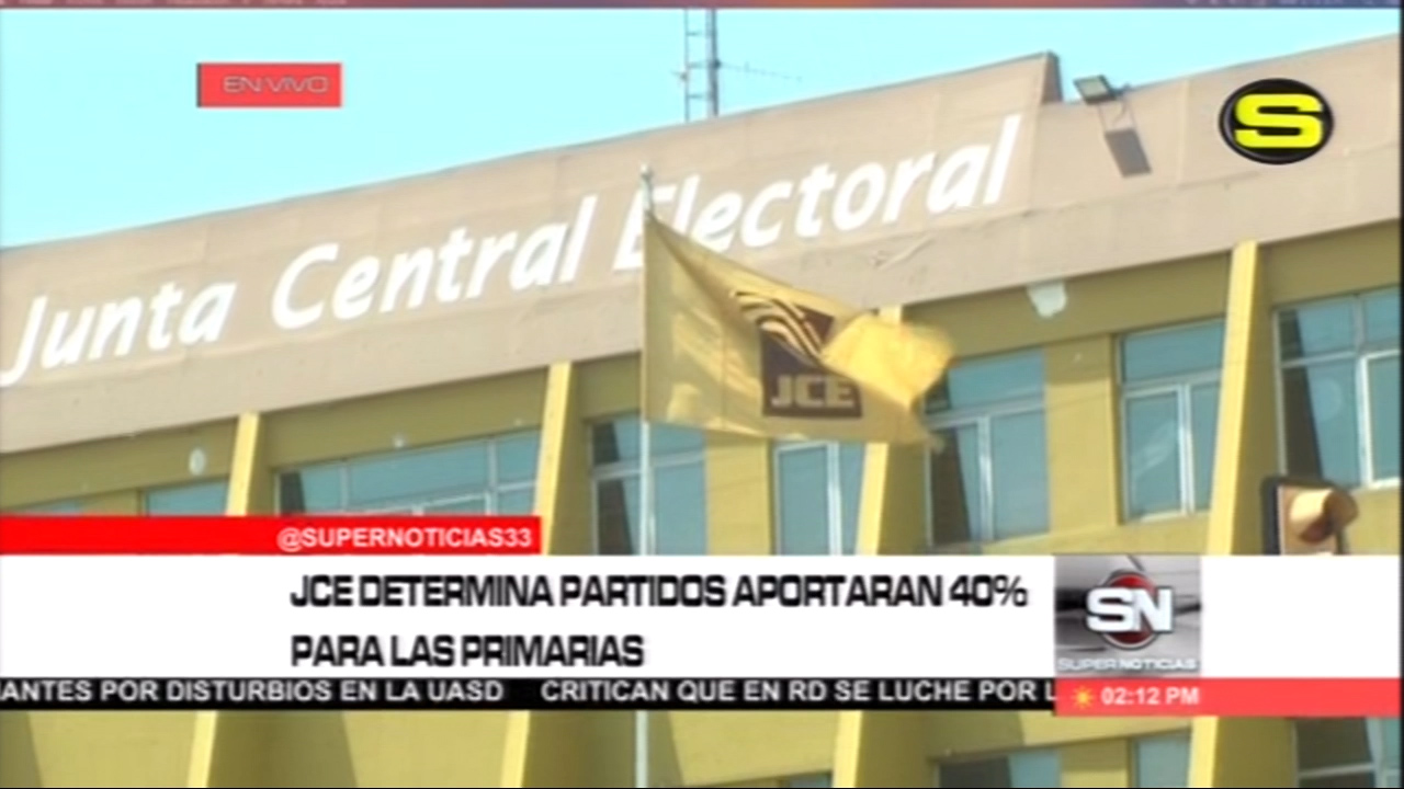 JCE Determina Partidos Aportaran 40% Para Las Primarias