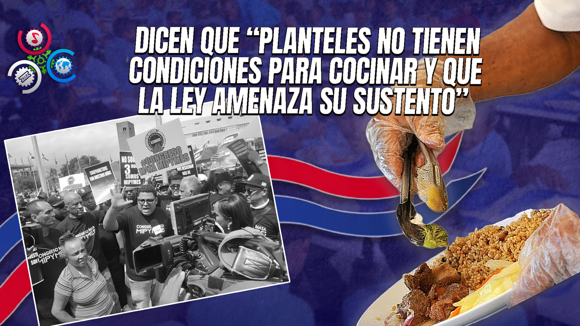 Suplidores De Alimentos Escolares Protestan Frente Al Congreso Contra Proyecto De Ley Que Exige Cocinas En Las Escuelas