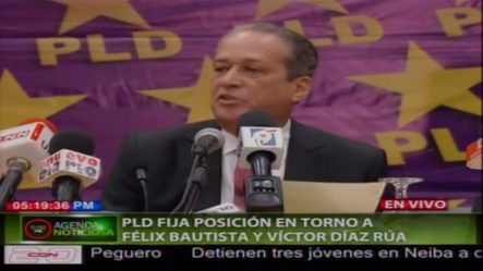 ¡Ahora Mismo! El PLD Suspende A Félix Bautista Y Díaz Rúa De Sus Cargos