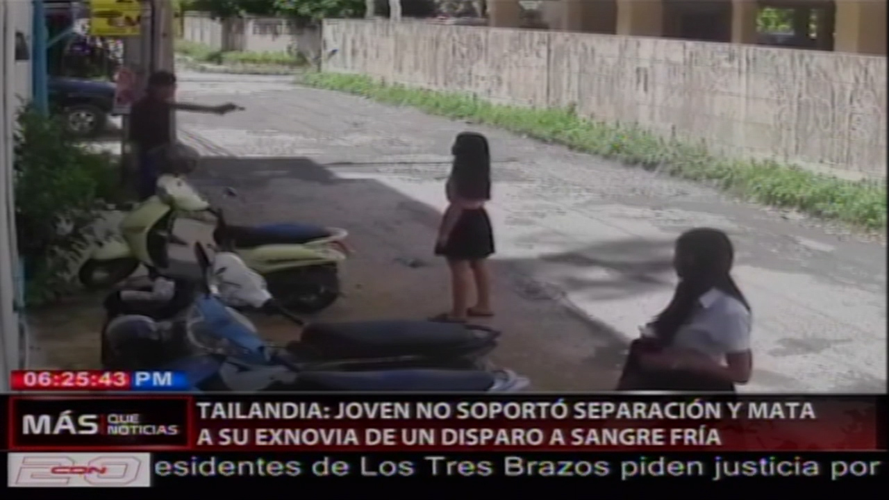 ¡IMÁGENES FUERTES! En Tailandia Queda Captado En Cámara El Momento En Que Un Hombre Dispara A Su Ex Novia