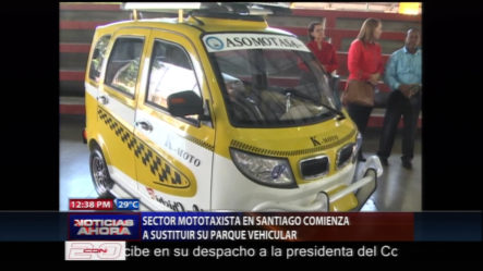 Sector Mototaxista En Santiago Comienza A Sustituir Su Parque Vehicular