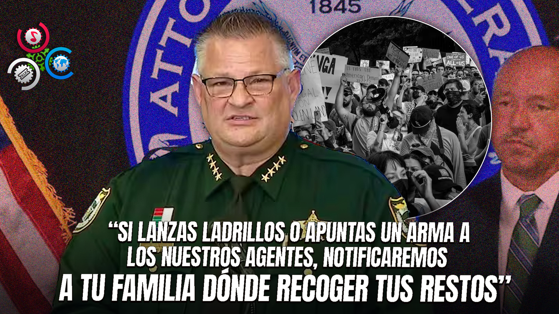 “Te Mataremos”: Sheriff De Florida Lanza Amenaza Contra Manifestantes En Medio De Tensiones Por Protestas Anti-Trump