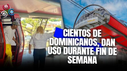 Cientos De Personas Continúan Utilizando El Servicio Gratuito Del Teleférico De Santiago