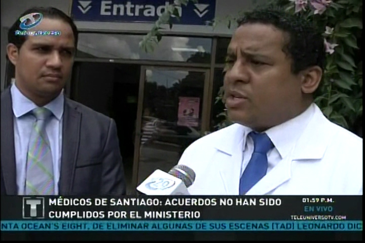 “Gobierno Incumplió Los Acuerdos Con El Gremio”: Declaraciones Del Colegio Médico Dominicano Filial Santiago
