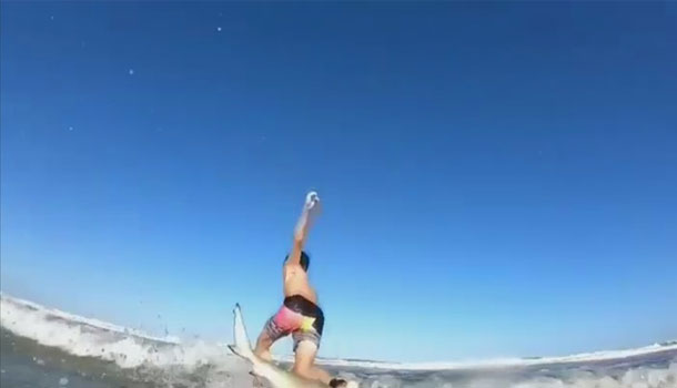 Mira Esto: Niño Choca Con Tiburón Mientras Hacía Deporte En El Mar