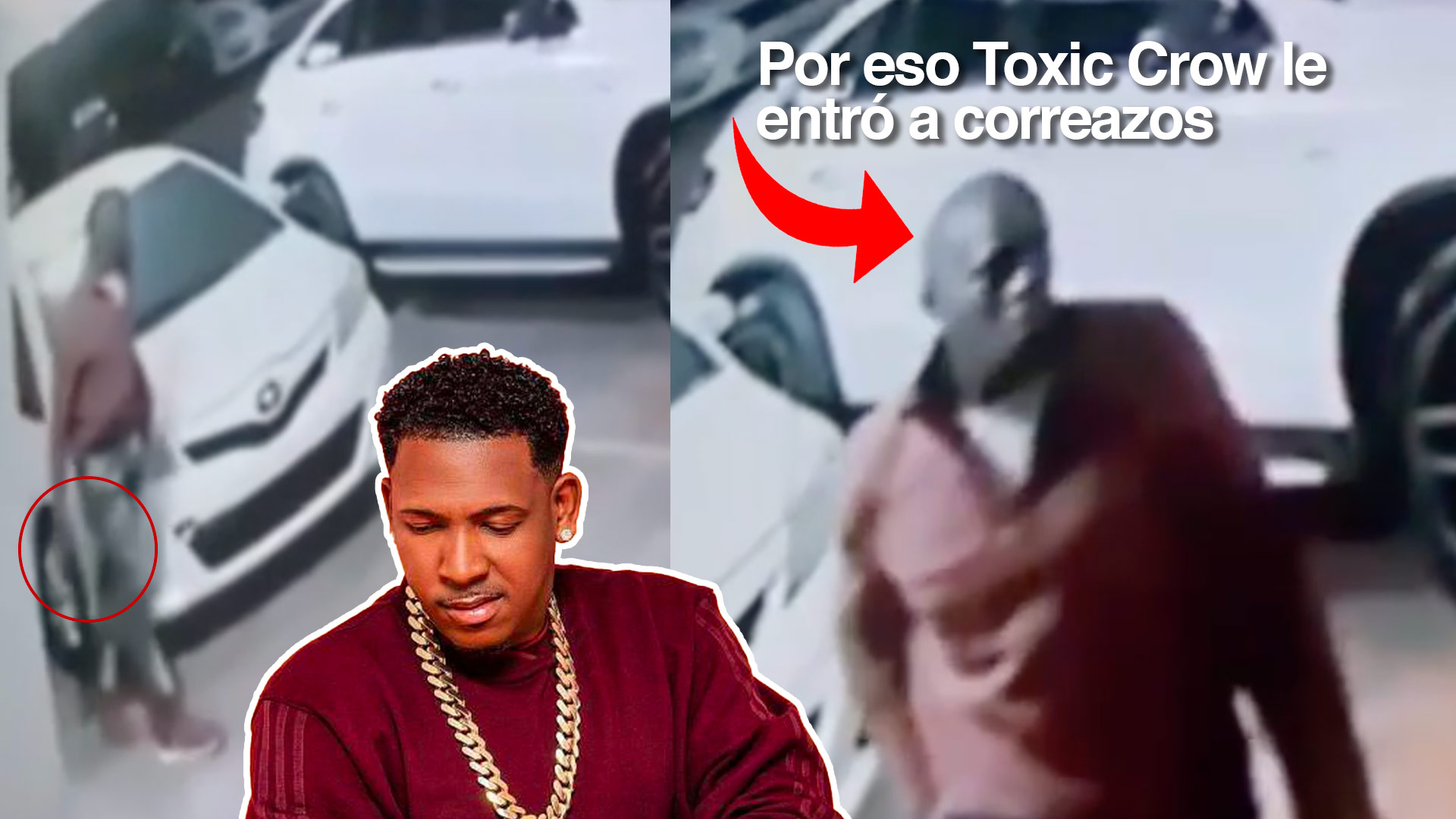 Toxic Crow Revela Oscuro Video Del Ladrón Al Que Le Entró A Correazos; ¡Mira Lo Que Hace!