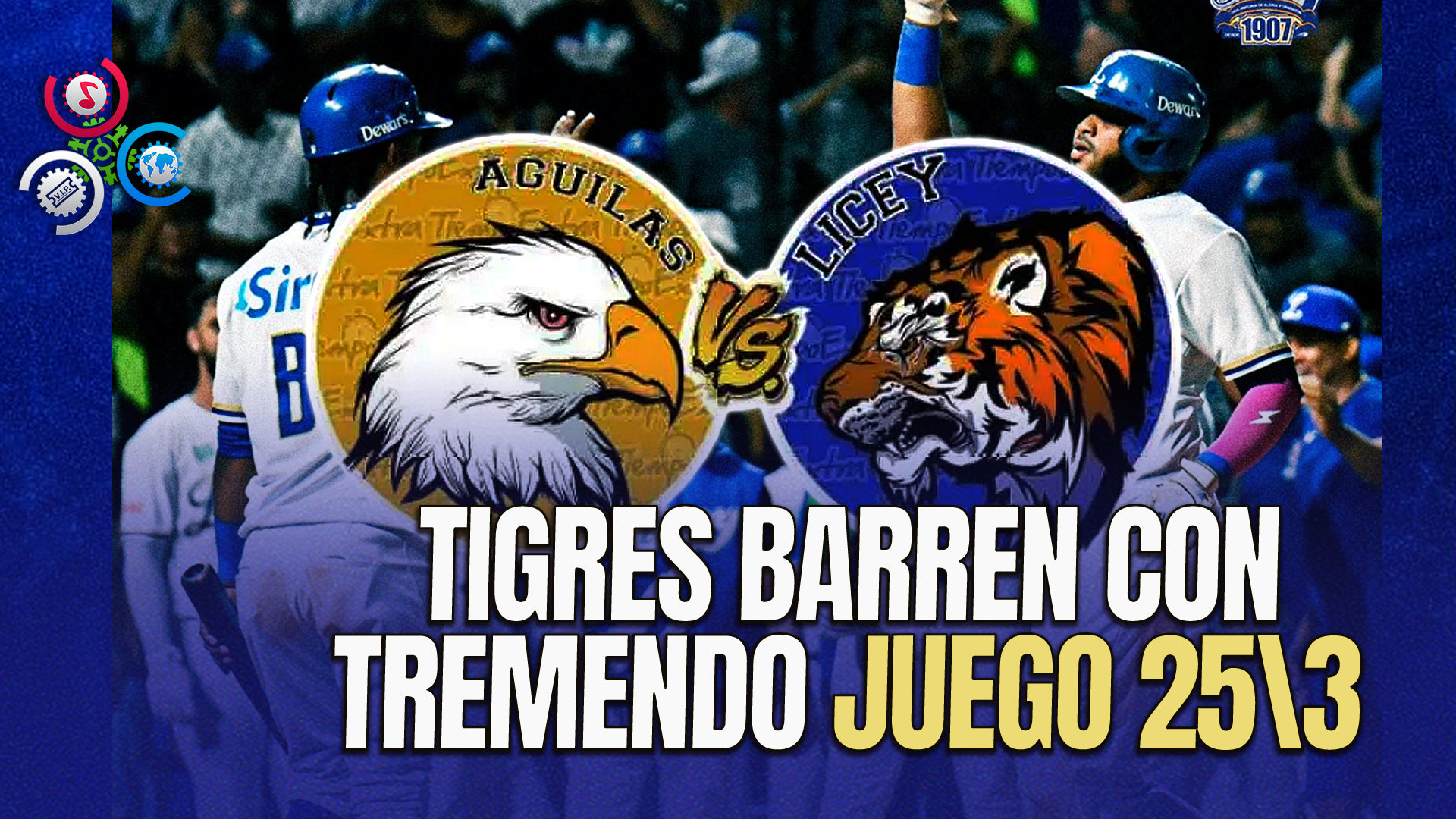 Tigres Del Licey Aplasta A Las Águilas Con 25 Carreras