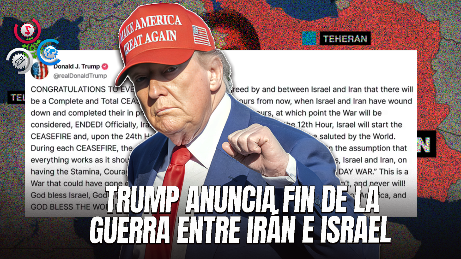 Trump Anuncia Alto El Fuego Entre Israel E Irán Y Proclama El “fin De La Guerra De Los 12 Días”
