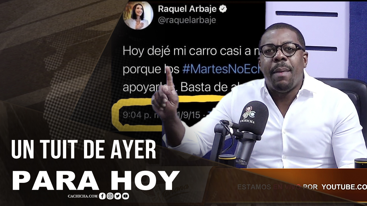 Un Tuit De Ayer, Para Hoy | Tu Mañana By Cachicha