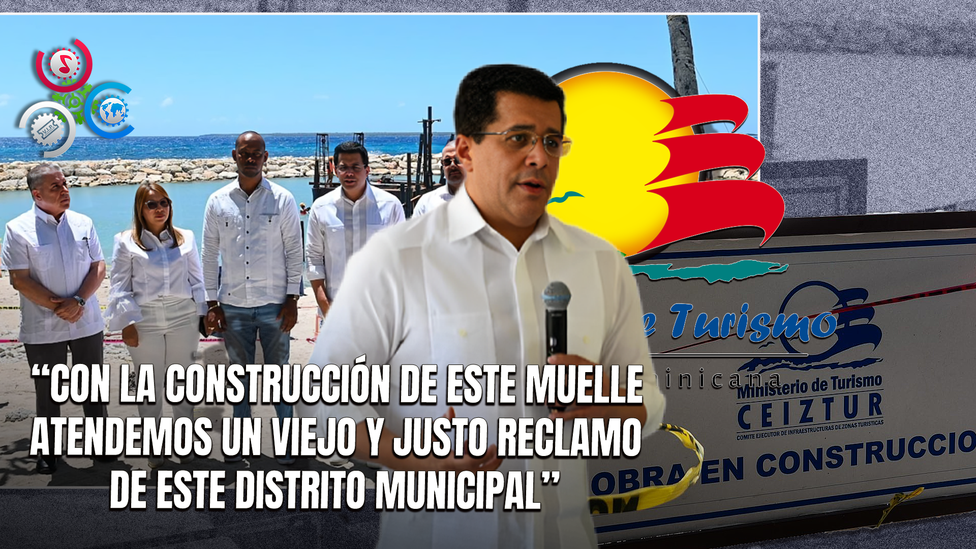 Ministro David Collado Da Inicio A Construcción Del Muelle Turístico En Caleta, Con Inversión De RD$30.7 Millones
