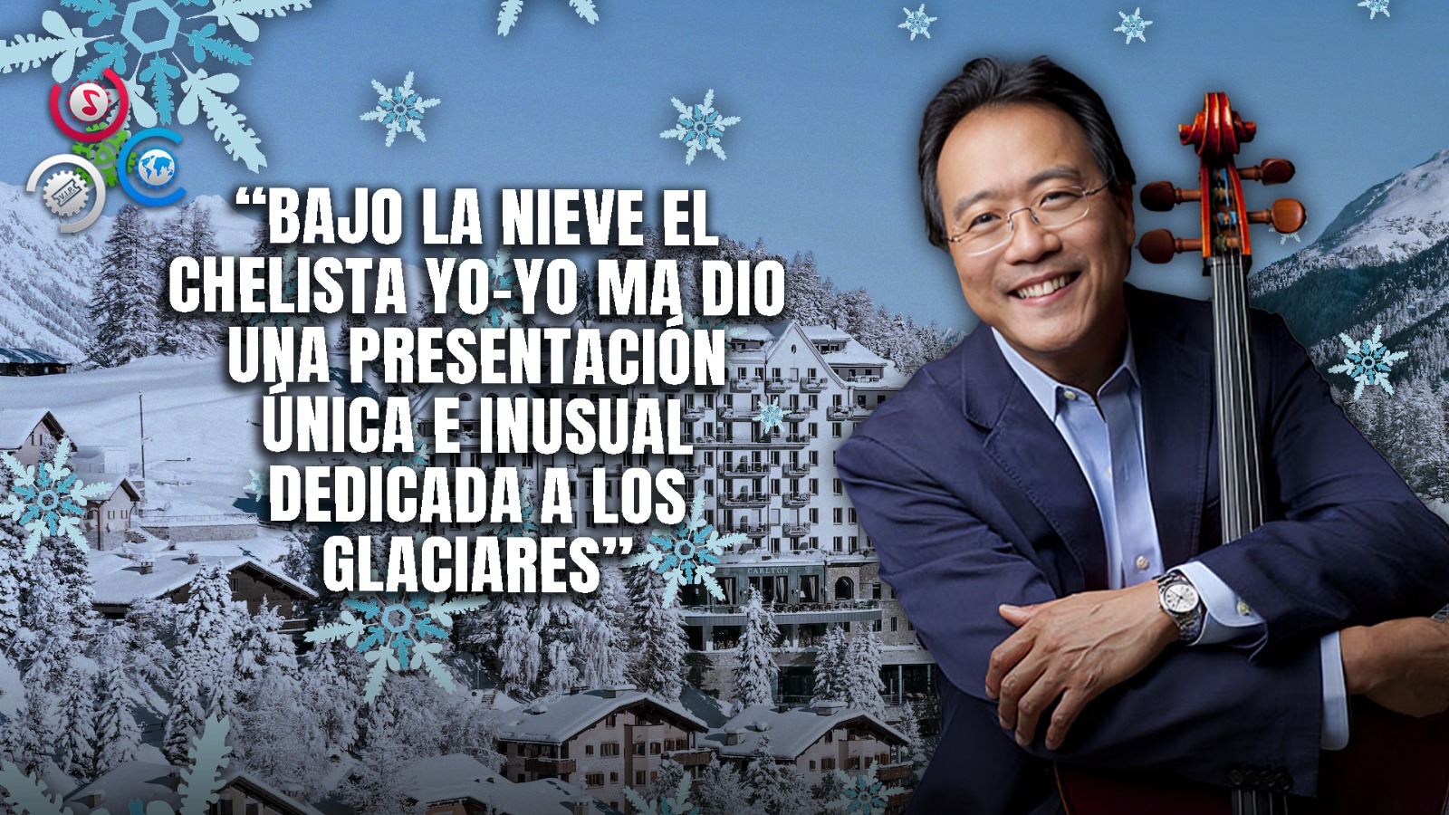 Chelista Desafía El Frío Y La Nieve En Una Actuación En Suiza